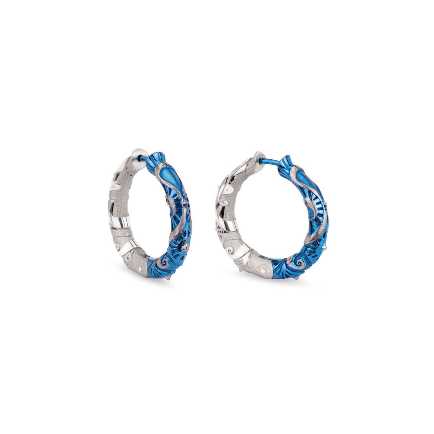 EAR HOOPS OF THE DAWN PRINCE (BLUE)