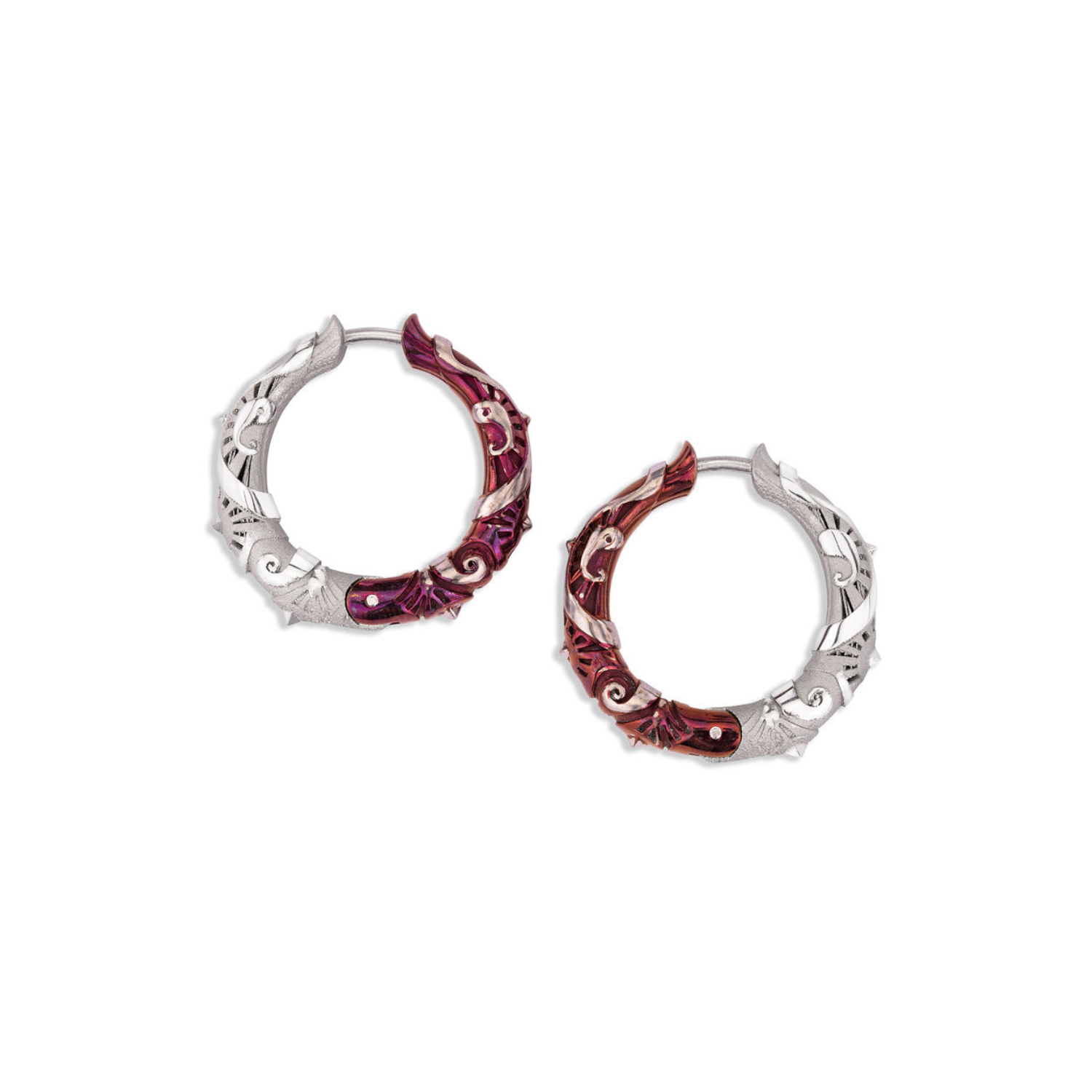 EAR HOOPS OF THE DAWN PRINCE (PURPLE)